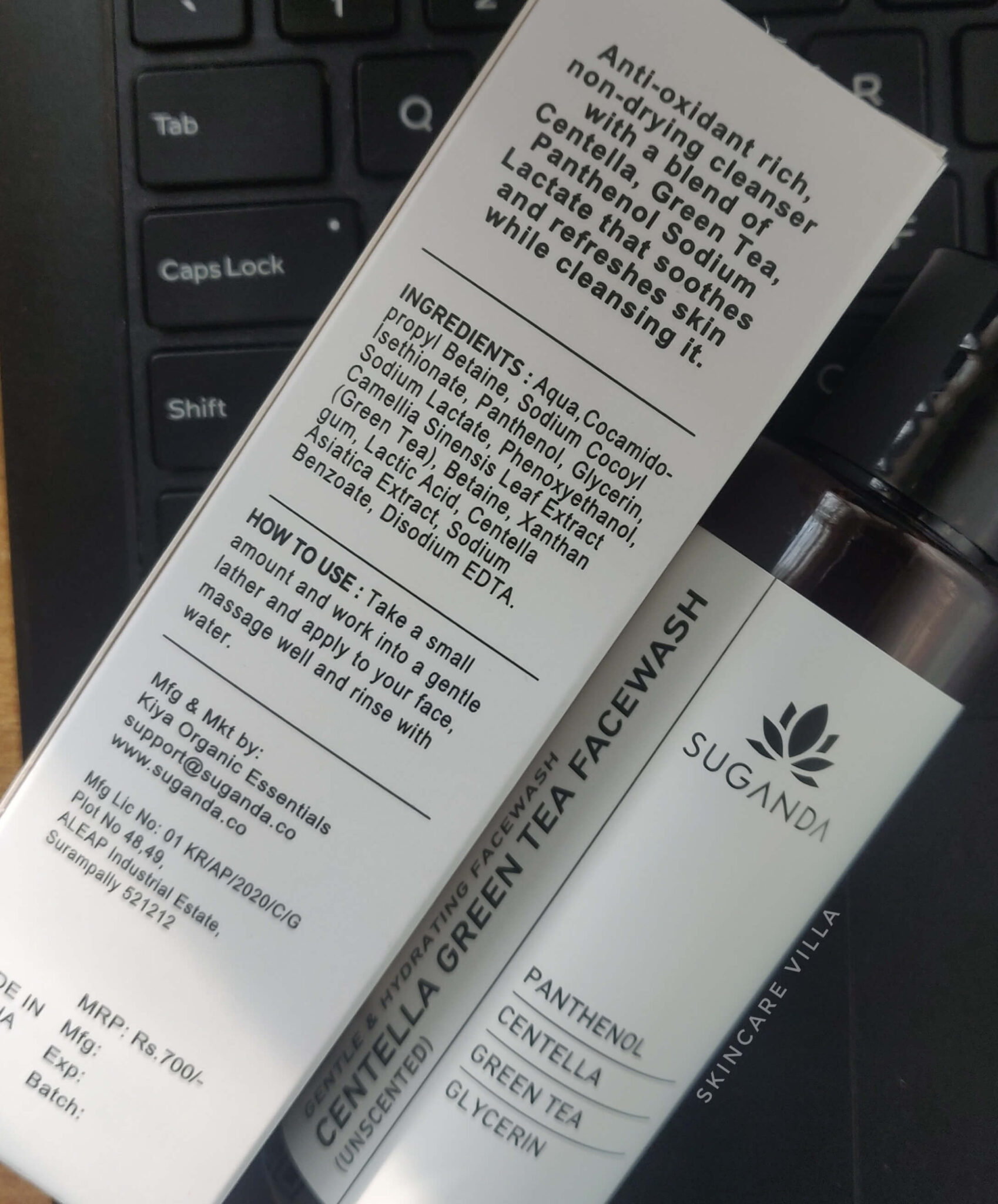 Suganda Centella Green Tea Face Wash Review Skincare Villa